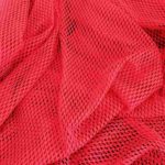 Kırmızı Renk Raşel Örme Kumaş Fotoğrafı Polyester İçerikli