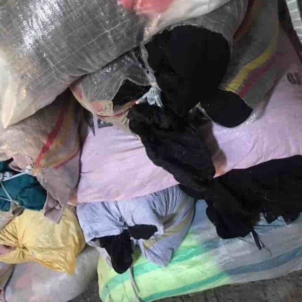 İki İplik Örme Kumaş Parça Hurda Kumaş