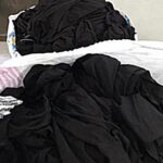 Parti Malı Siyah Renk Gabardin Parça Kumaş - Likralı - Büyük Parça - G11