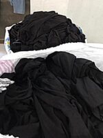 Parti Malı Siyah Renk Gabardin Parça Kumaş - Likralı - Büyük Parça - G11