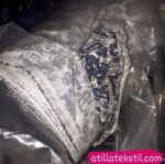 Siyah Beyaz Baskılı Desenli Orijinal Top Kumaş