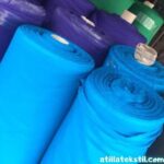 Mavi Renk Gabardin Pamuklu Kumaş - Likrasız - Top Parti Stok Kumaş 5 adet