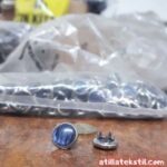 Mavi Taşlı Toptan Gömlek Düğmesi ve Perçin Satış - Atilla Tekstil