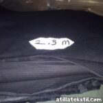 Büyük Gece Mavisi Fitilli Gabardin Parça Kumaş 2.5 Metre Kiloluk