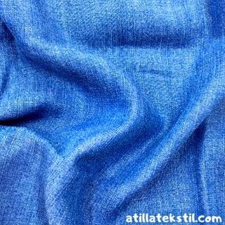Mavi Renk Blue Denim Tensel İnce Yumuşak Kumaş Modelleri Fotoğraf Örneği