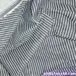 Çizgi Desenli Kot Kumaş Likralı Siyah Beyaz Kiloluk Toptan Ucuz Metrelik Fiyat