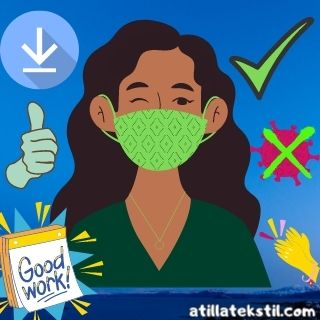 Evde Basit Kolay Maske Dikimi Nasıl Yapılır? Bitiş, Atilla Tekstil, Mission Complated, Nice Job