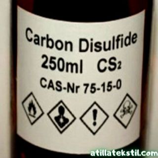 Karbon Disülfür Şişe İçinde Etiket Fotoğrafı