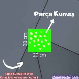 Parça Kumaş Kolay Basit Maske Nasıl Yapılır Evde Dikiş Makinesiyle