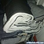 Kiloluk Siyah Renk Pastal Kenarı Parça Kot Kumaş Şapkalık ve Çantalık