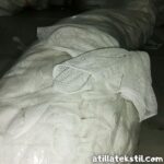 Yüzde Yüz %100 Pamuklu File Kumaş Beyaz Renk Solmaz Renk vermez