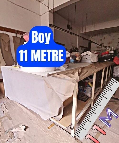 Uzun Demir Vidalı İkinci El Satılık Pastal Kumaş Serim ve Kesim Masası