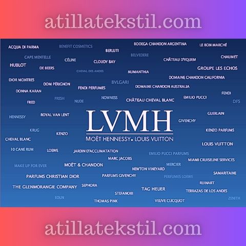 Fransız Tekstil Şirketi LVMH bünyesinde yer alan lüks eşya şirketleri