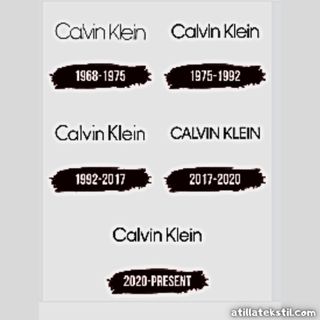 Calvin Klein Yıllara Göre Dağılan Logo Stilleri