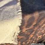 Kahverengi Siyah Renk Leopar Desenli Parlak Kalın Gabardin Vimex Kaplama Kumaş