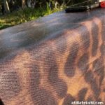 Yakın Çekim Kaplan Tiger Leopar Derisi Kürkü 7x7 Kalın Gabardin 2x2 Parlak Ceketlik Lüks Görünümlü Dokuma Parça Kumaş Satanlar ve Alanlar için Ürün Görseli