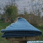 Mavi renk likrasız denim parça kumaş kot pantolonu vb. üretimi, imalatı için satın al.