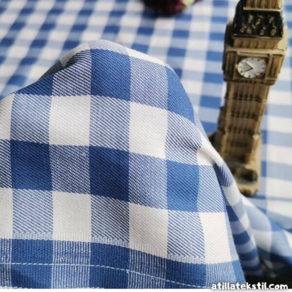 Gömleklik toptan ekose poplin, pötikare desenli, kareli-pamuklu kumaş metre satın al uygun fiyatları ile Atilla Teksti'de ürün görseli (1)