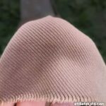 Kahverengi ince fitilli dokuma gabardin parça kumaş satın al yakın çekim görsel