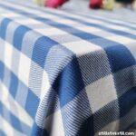 Mavi, beyaz renk ekose pamuklu pötikare poplin kumaş toptan satın almaya yardımcı olan ürün (2.) fotoğrafı.