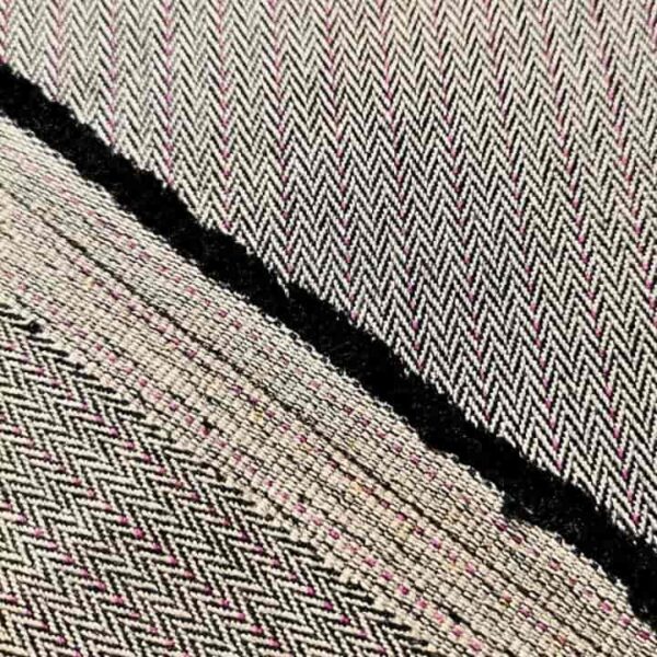 Parça gabardin kumaş likralı ince, balık sırtı desen 340 gram