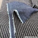 Termal kışlık yün kaplama kot denim parça kumaş sanforlu uygun metre fiyatları ile satın alma görseli