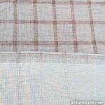 Vintage Pamuklu Ekose Dokuma Parça Kumaş - Likrasız - Retro - (180 X 155 cm) - 440 Gr/m - Görsel 3