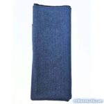 Mavi renk laciverte dönük tonlara sahip likralı yıkanmış washed parça kot denim kumaş fabric ürün görseli