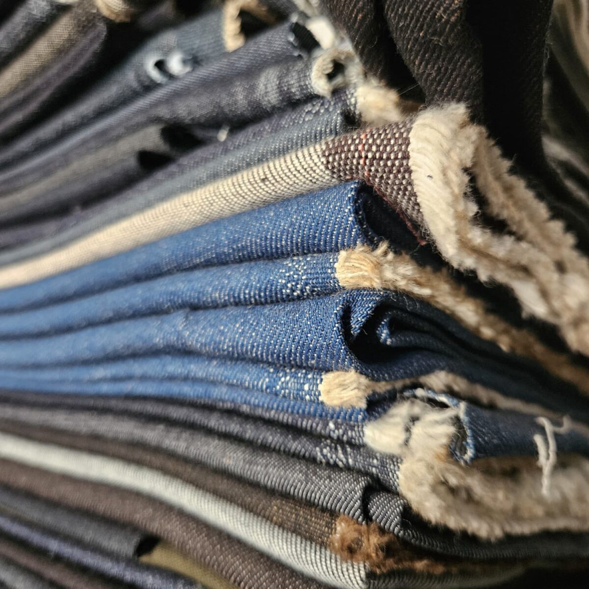 Toptan Likralı Parça Denim Kot Kumaş Mavi